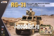 61012 Kinetic 1/35 American reconnaissance armored car/armored personnel carrier RG-31 Mk.3 (US Army) 