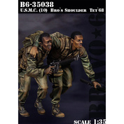 B6-35038 Bravo-6 1/35 U.S.M.C. (10) Bro's Shoulder, Tet'68 / U.S.M.C. (10) Плечо брата, Тет'68