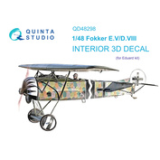 QD48298 Quinta Studio 1/48 3D Декаль интерьера кабины Fokker EV-DVIII (Eduard)