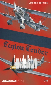 1140 Eduard 1/48 Legion Condor Dual Combo (две модели в наборе)- Bf 109E, He 51