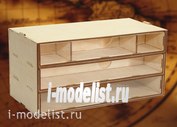 MWP-0010-16 WinModels cassette module organiser 3 drawer wide
