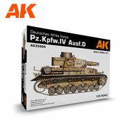 AK35504 AK Interactive 1/35 Средний танк Pz.Kpfw. IV AUSF.D AFRIKA KORPS