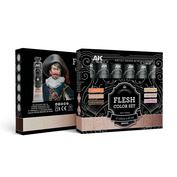 AKAD105 AK Interactive Набор красок телесных оттенков – художественный плотный акрил / Flesh Color Set – Artistic Dense Acrylic Color