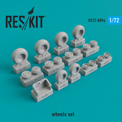RS72-0096 RESKIT 1/72 Set of resin wheels for Sukhhoy-32/-34