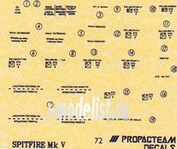 01172 Propagteam 1/72 Stencils Supermarine Spitfire Mk V, IX