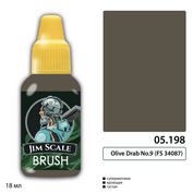 05.198 Jim Scale Краска под кисть Olive Drab No.9 (FS 34087)