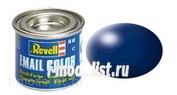 32350 Revell enamel Paint, blue Lufthansa RAL 5013 silk-matte (lufthansa-blue, silk RAL 5013), 14 ml