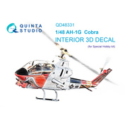 QD48331 Quinta Studio 1/48 3D Декаль интерьера кабины AH-1G (Special Hobby)