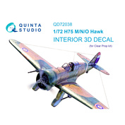 QD72038 Quinta Studio 1/72 3D Декаль интерьера кабины H75 M/N/O (Clear Prop)