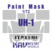 M72 097 KAV models 1/72 Окрасочная маска для всех моделей UH-1 (Italeri)