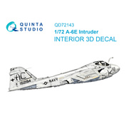 QD72143 Quinta Studio 1/72 3D Декаль интерьера кабины A-6E Intruder (Трубач)