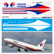 777200-06 PasDecals 1/144 Декаль на B 777-200 Malaysia