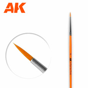 AK604 AK Interactive Кисть синтетическая круглая №2 / Round Brush, Size 2, Synthetic