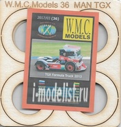WMC-36-1 W. M. C. Models 1/25 Optional kit for TGX Formula Truck 2013 (laser cutting)