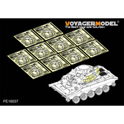 PE16037 Voyager Model 1/16 Photo Etching for M551 Sheridan Airborne Tank Road Wheel Parts and Ammunition Boxes
