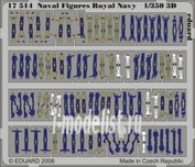 17514, Eduard photo etched parts for 1/350 Naval Figures Royal Navy S. A. 1/350 3