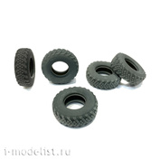 IM35016 Imodelist 1/35 Tires without wheels for K-4350. Option B (medium load) plus spare wheel standard (round)