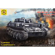 303513 Modeller of 1/35 German flamethrower tank Flammpanzer II Flamingo