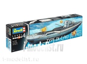 05133 Revell 1/72 German Submarine TYPE IX C/40 (U190)