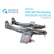 QD48363 Quinta Studio 1/48 3D Декаль интерьера кабины F-82F Twin Mustang (Modelsvit)