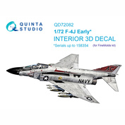QD72082 Quinta Studio 1/72 3D Декаль интерьера кабины F-4J ранний (FineMolds)