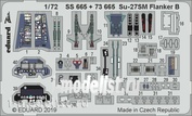73665 Eduard photo etched parts for 1/72 su-27SM Flanker B
