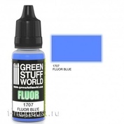 1707 Green Stuff World Флуоресцентная краска СИНЯЯ (Fluor Paint BLUE) 17 мл