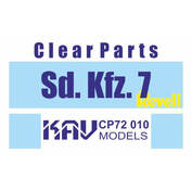 CP72 010 KAV Model 1/72 Glazing for models based on Sd. Kfz. 7 (Revell)