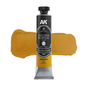 AKAD010 AK Interactive Акриловая краска ARTISTIC DENSE в тюбике - Жёлтая охра / YELLOW OCHRE – ARTISTIC DENSE ACRYLIC COLOR