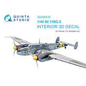 QD48435 Quinta Studio 1/48 3D Декаль интерьера кабины Bf 110G-2 (Revell)