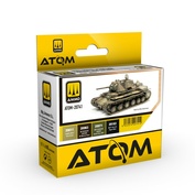ATOM20741 Ammo Mig Набор красок ATOM Камуфляжные цвета советской техники времен Второй мировой / WWII Soviet Vehicles Camouflage colors Set
