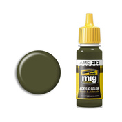 AMIG0083 Ammo Mig Краска акриловая ZASHCHITNIY ZELENO (RUSSIAN POSTWAR GREEN) (защитно-зеленый, послевоенный)