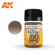AK262 AK Interactive Красно-коричневый фильтр для нанесения эффектов дерева / RED BROWN FILTER (FILTER FOR WOOD)