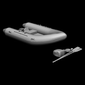 Im35065 Imodelist 1/35 Boat + Motor + paddles for 