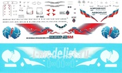 320-30 PasDecals 1/144 Лазерная декаль для Airbus A320 Aeroflot ЦСКА Волейбольная команда
