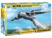 7029 Zvezda 1/144 Russian transport and landing aircraft Il-76 TD EMERCOM of Russia.