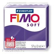 8020-63 Green Stuff World Полимерная глина FIMO Soft, 57 гр., цвета сливы / Fimo Soft 57gr - Plum