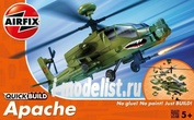 J6004 Airfix Вертолет Apache Helicopter (сборка без клея)