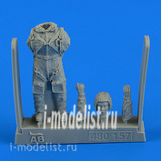 480 157 Aires 1/48 Набор дополнений Soviet Woman Pilot WWII with parachute