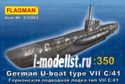 235003 Флагман 1/350 Германская подводная лодка тип VII С/41