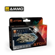 ATOM20808 Ammo Mig Набор ATOM Gravity 5 - Серый / ATOM Gravity Set 5 - Grey (6 цветов)