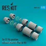 RSU72-0054 RESKIT 1/72 Jet nozzles for №7319 (flight position)