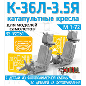 RS72031 Э.В.М. 1/72 Кресла пилfromов К-36Л-3,5Я