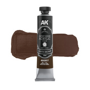 AKAD017 AK Interactive Акриловая краска ARTISTIC DENSE в тюбике - Земляной коричневый / EARTH BROWN – ARTISTIC DENSE ACRYLIC COLOR