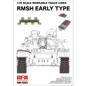 RM-5064 Rye Field Model 1/35 Рабочие траки RMSH для ранних танков (пластик)	