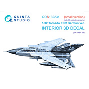 QDS+32231 Quinta Studio 1/32 3D Декаль интерьера кабины Tornado ECR German (Italeri) (Малая версия) (с 3D-печатными деталями)