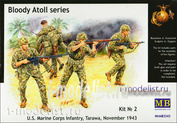 3543 MasterBox 1/35 Bloody Atoll series. U.S.Marine Corps Infantry, Tarawa, November 1943