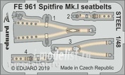 FE961 Eduard photo etched parts 1/48 Spitfire Mk. I steel belts