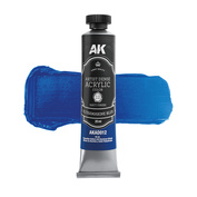 AKAD012 AK Interactive Акриловая краска ARTISTIC DENSE в тюбике - Ультрамариновый синий / ULTRAMARINE BLUE – ARTISTIC DENSE ACRYLIC COLOR