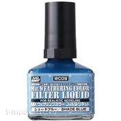 WC09 Gunze Sangyo Liquid Filter, Mr. Weathering Color, Blue (Blue), 40 ml.